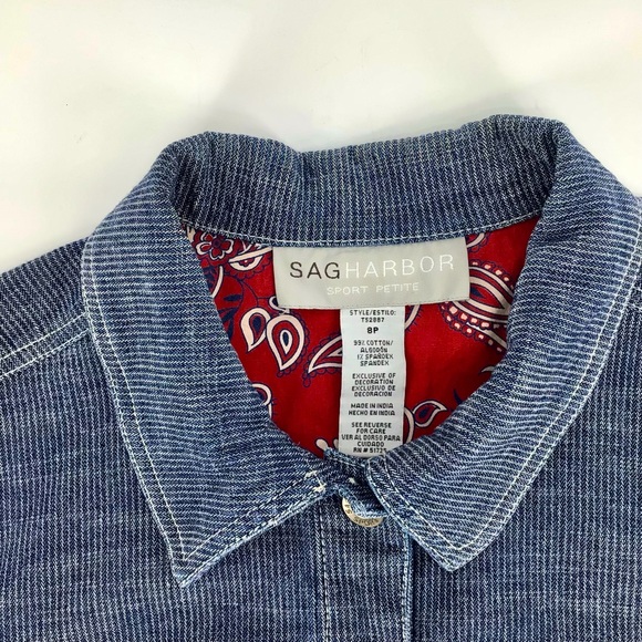 Sag Harbor Sport Jean Jacket and Pants Set Sz 8P - Picture 6 of 16